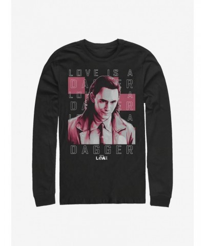 Marvel Loki Love Is A Dagger Long-Sleeve T-Shirt $16.12 T-Shirts