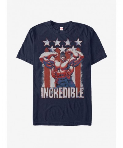 Marvel Hulk Hulk Flag T-Shirt $11.23 T-Shirts