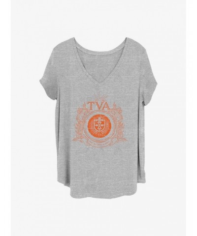 Marvel Loki TVA Badge Girls T-Shirt Plus Size $13.01 T-Shirts