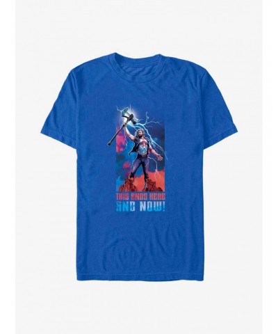 Marvel Thor: Love and Thunder Ends Here and Now T-Shirt $11.71 T-Shirts