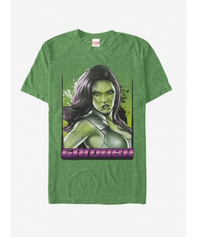 Marvel Guardians of the Galaxy Gamora Portrait T-Shirt $10.04 T-Shirts
