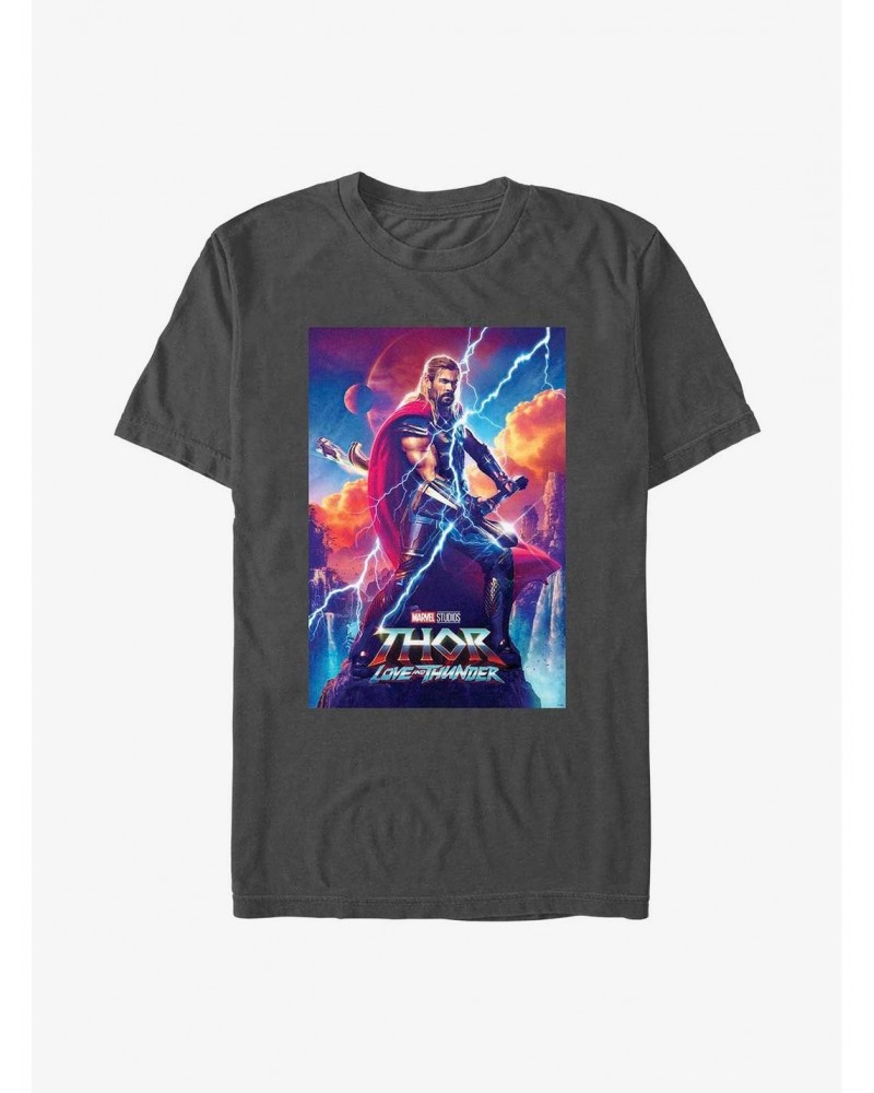 Marvel Thor: Love and Thunder Asgardian Movie Poster T-Shirt $8.60 T-Shirts