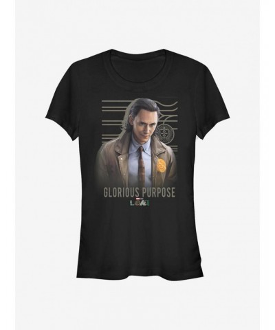 Marvel Loki Glorious Purpose Girls T-Shirt $11.70 T-Shirts
