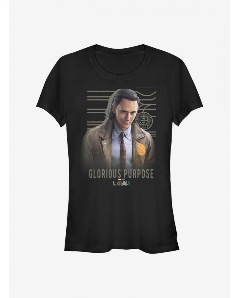 Marvel Loki Glorious Purpose Girls T-Shirt $11.70 T-Shirts