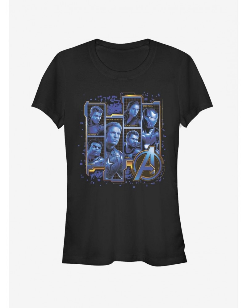 Marvel Avengers: Endgame Blue Box Up Girls T-Shirt $7.47 T-Shirts