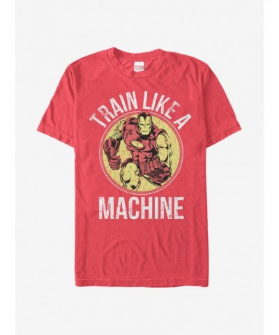 Marvel Iron Man Train Like a Machine T-Shirt $11.23 T-Shirts
