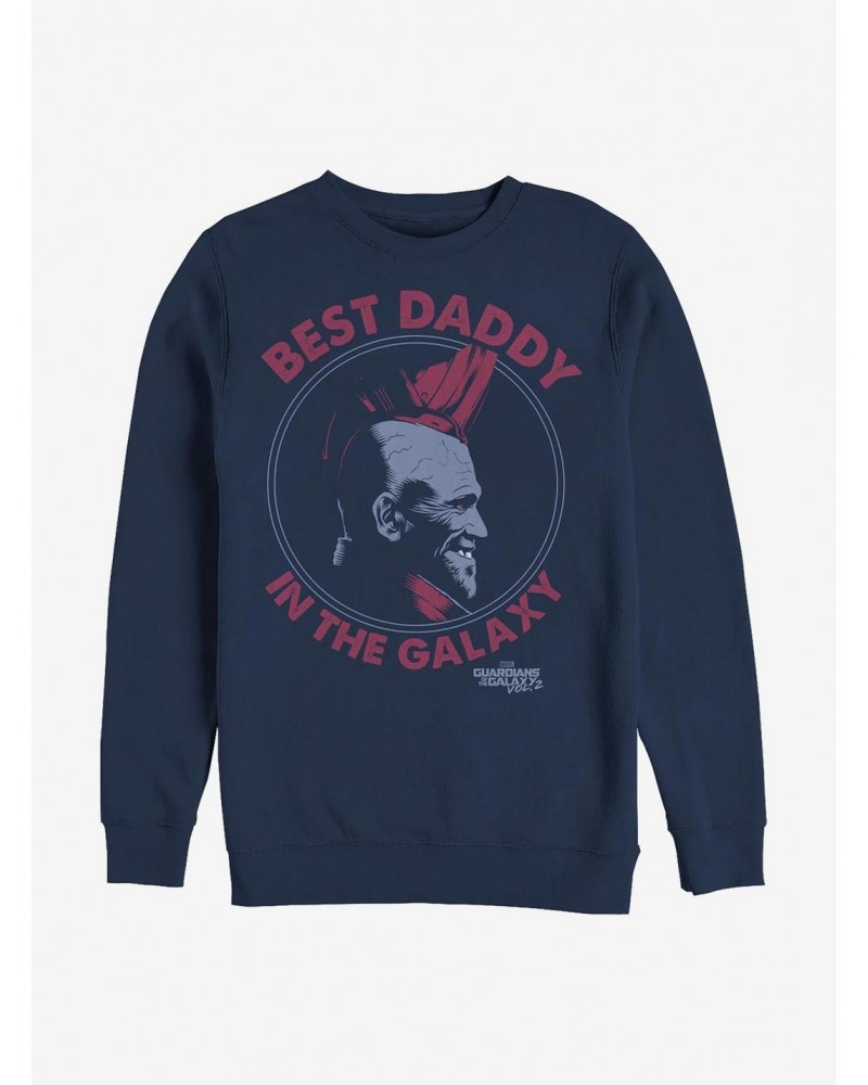 Marvel Guardians Of The Galaxy Best Daddy Crew Sweatshirt $11.07 Sweatshirts