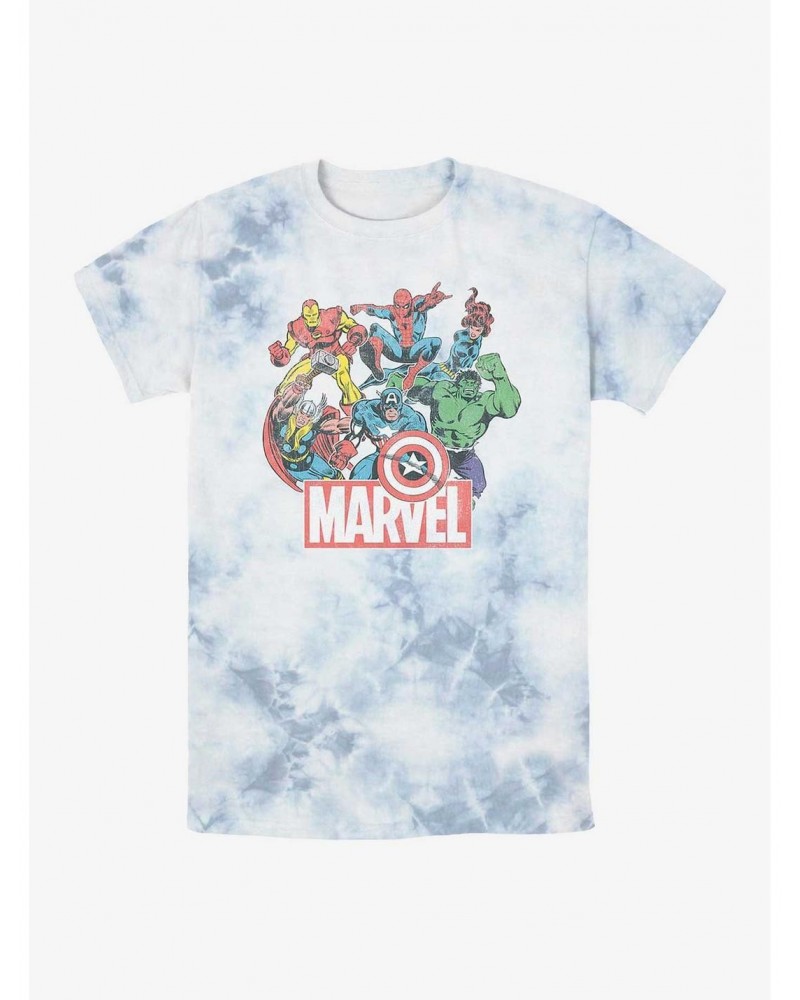 Marvel Avengers Heroes of Today Tie-Dye T-Shirt $7.77 T-Shirts