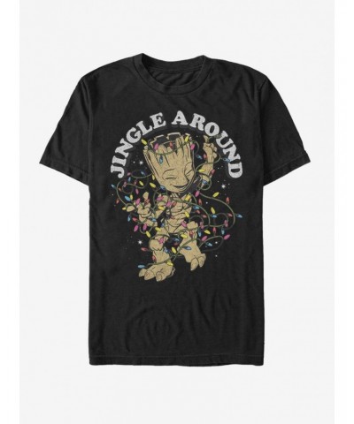 Marvel Guardins Of The Galaxy Jingle Groot T-Shirt $10.76 T-Shirts