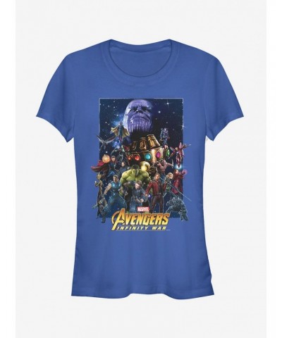 Marvel Avengers: Infinity War Character Collage Girls T-Shirt $7.47 T-Shirts
