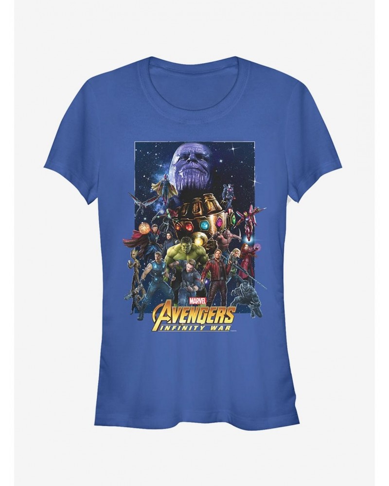 Marvel Avengers: Infinity War Character Collage Girls T-Shirt $7.47 T-Shirts