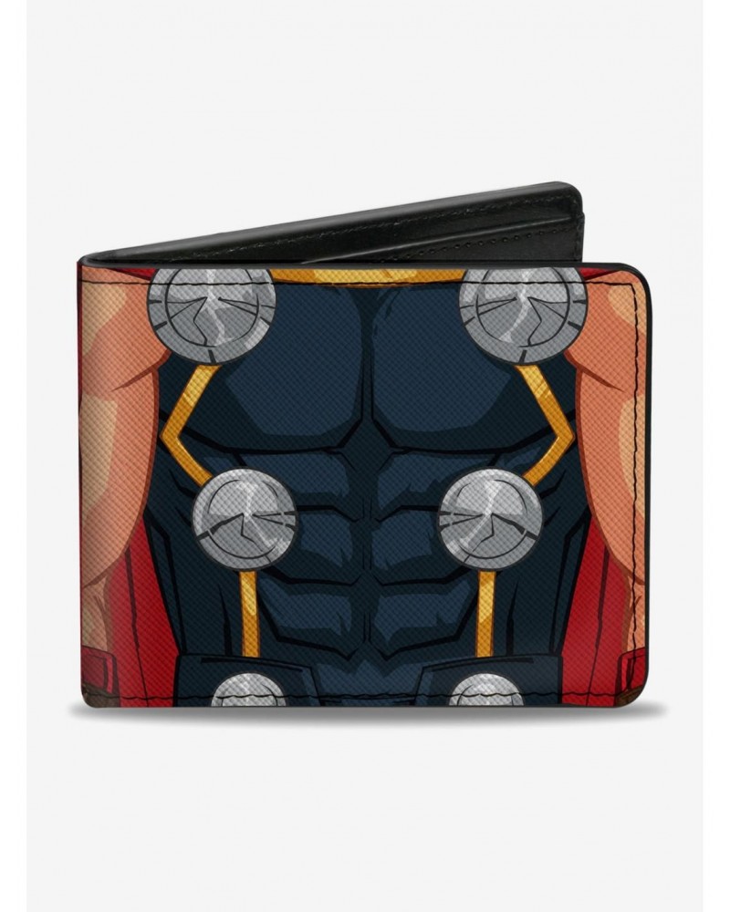 Marvel Thor Close Up Front And Back Bifold Wallet $6.69 Wallets