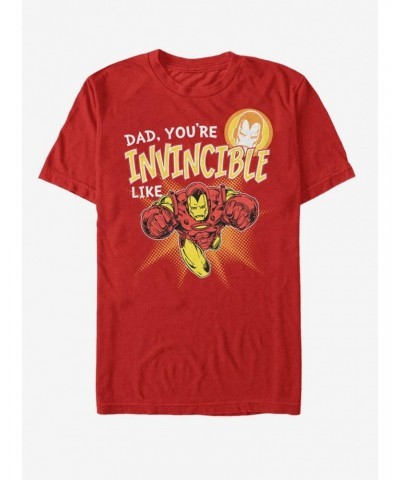 Marvel Iron Man Invincible like Dad T-Shirt $9.80 T-Shirts