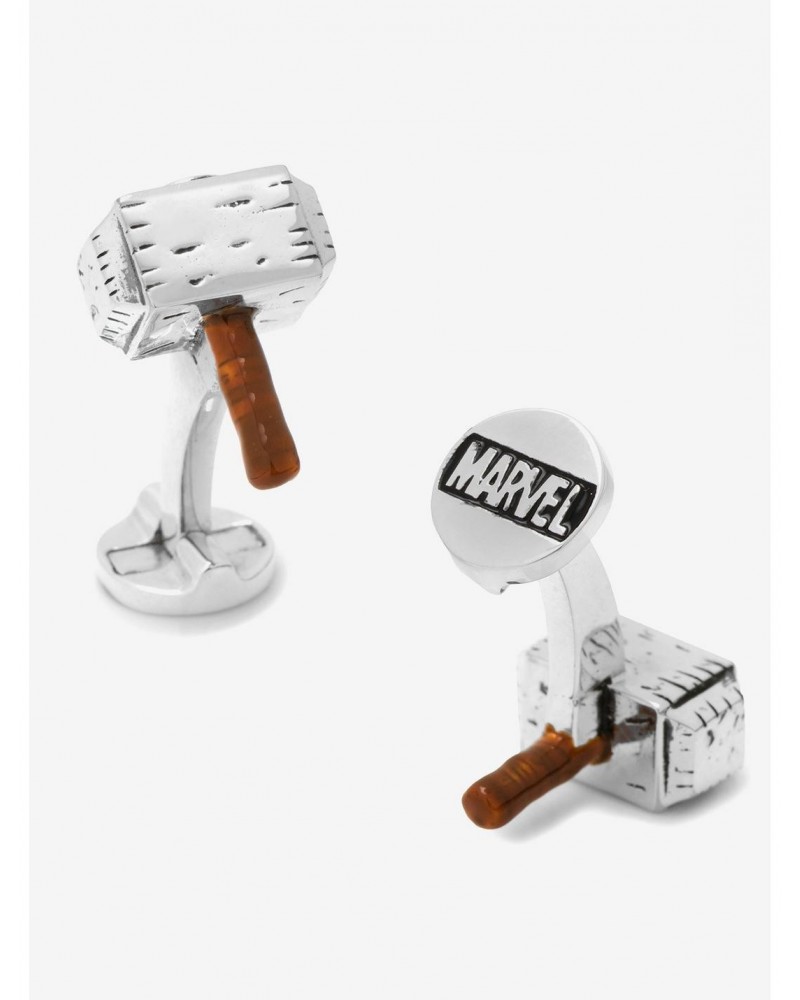 Marvel Avengers 3D Thor Hammer Cufflinks $82.45 Cufflinks