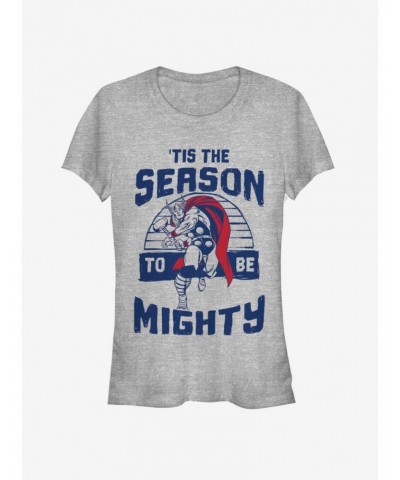 Marvel Thor Mighty Season Holiday Girls T-Shirt $7.97 T-Shirts