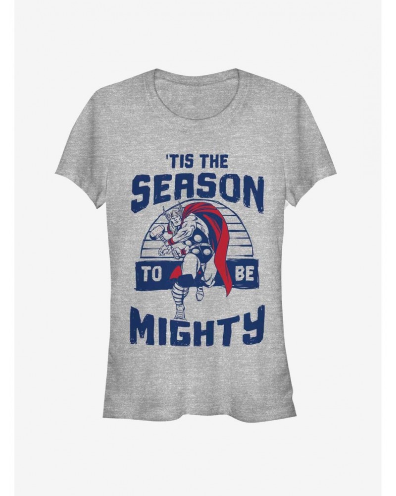 Marvel Thor Mighty Season Holiday Girls T-Shirt $7.97 T-Shirts