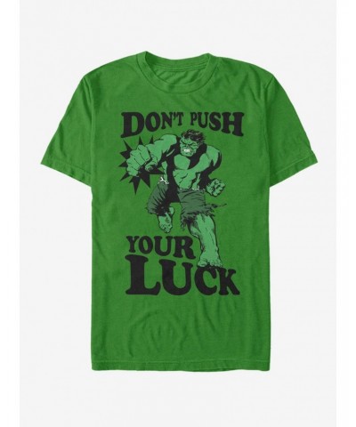 Marvel Hulk Push the Luck T-Shirt $9.56 T-Shirts
