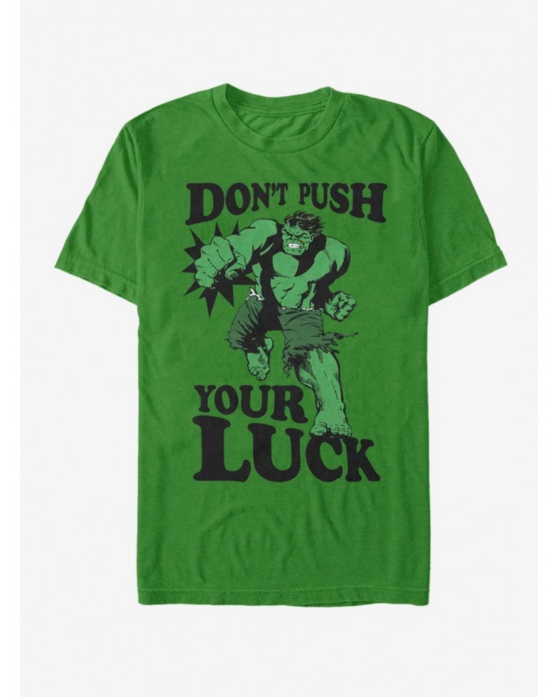 Marvel Hulk Push the Luck T-Shirt $9.56 T-Shirts