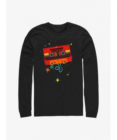 Marvel Guardians of the Galaxy Cassette Tape Long-Sleeve T-Shirt $12.17 T-Shirts