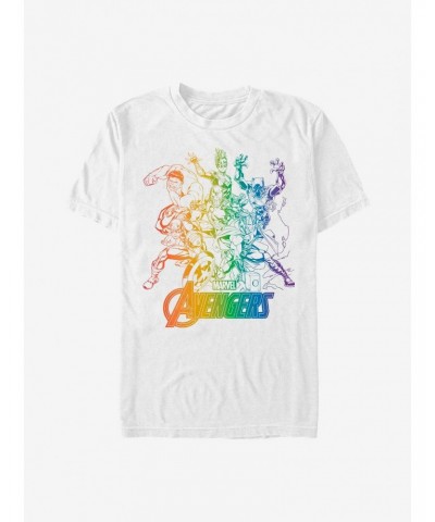 Marvel Avengers Rainbow Avengers T-Shirt $7.89 T-Shirts