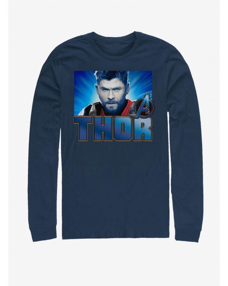 Marvel Avengers: Endgame Thor Gaze Long-Sleeve T-Shirt $15.79 T-Shirts