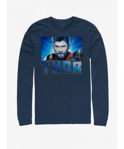 Marvel Avengers: Endgame Thor Gaze Long-Sleeve T-Shirt $15.79 T-Shirts