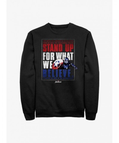 Marvel Captain America Believe Order Sweatshirt $12.55 Sweatshirts