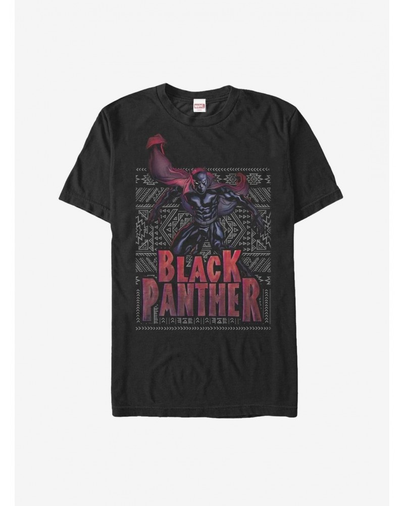 Marvel Black Panther Wakandan Pattern T-Shirt $7.41 T-Shirts
