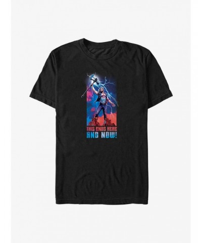 Marvel Thor: Love and Thunder Ends Here and Now T-Shirt $7.41 T-Shirts