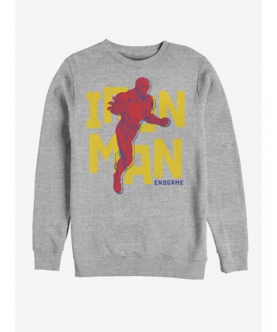 Marvel Avengers: Endgame Text Pop Iron Sweatshirt $18.45 Sweatshirts