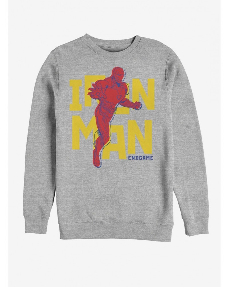 Marvel Avengers: Endgame Text Pop Iron Sweatshirt $18.45 Sweatshirts