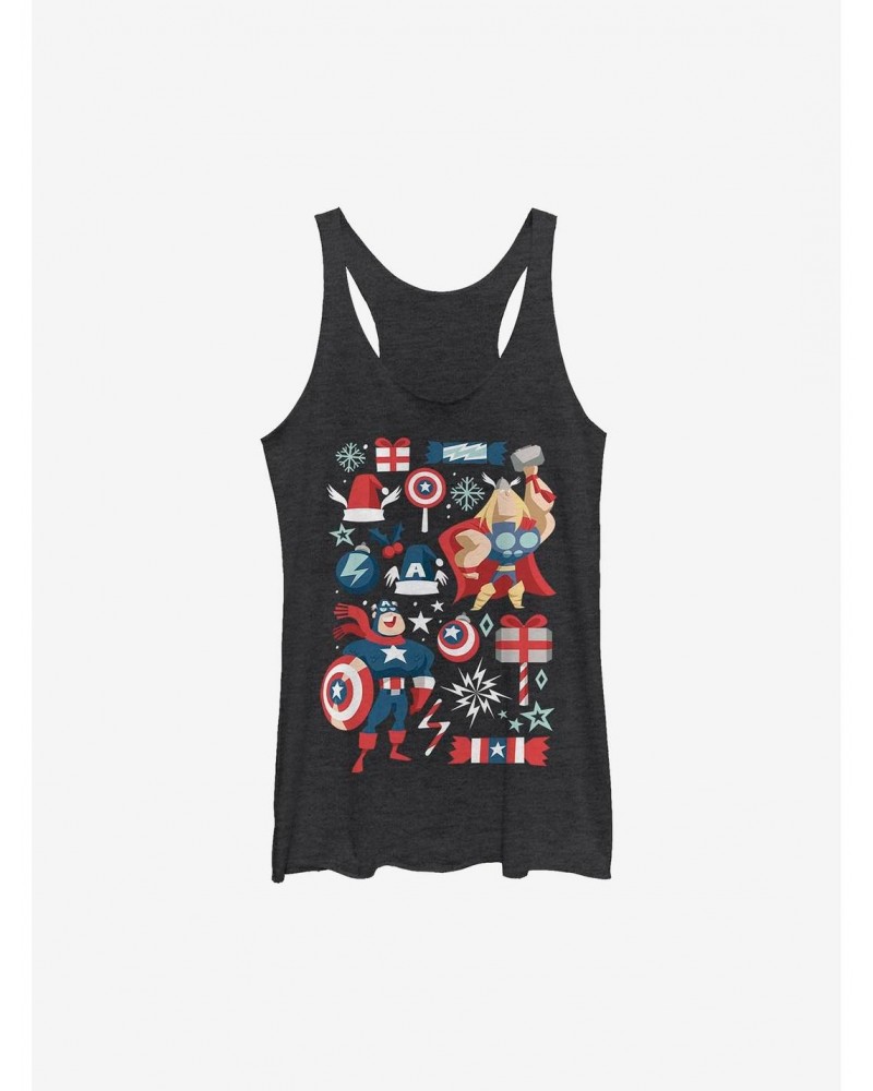 Marvel Avengers Holiday Mashup Holiday Girls Tank $8.81 Tanks