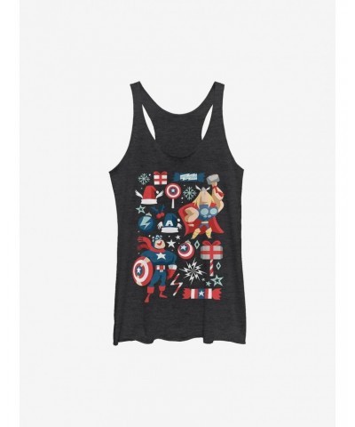 Marvel Avengers Holiday Mashup Holiday Girls Tank $8.81 Tanks