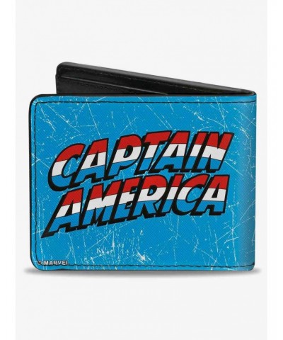 Marvel Captain America Action Pose Captain America Weathered Bifold Wallet $6.90 Wallets