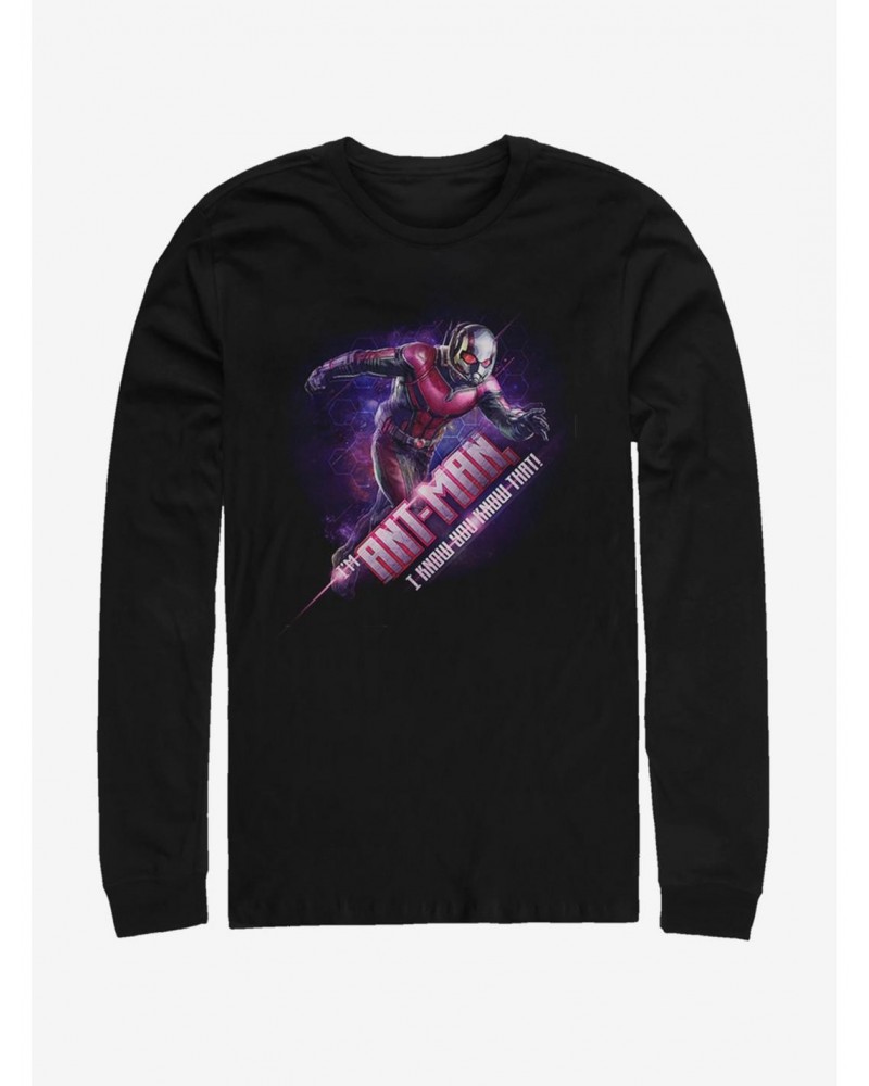 Marvel Avengers: Endgame Ant-Man Hex Long-Sleeve T-Shirt $10.20 T-Shirts