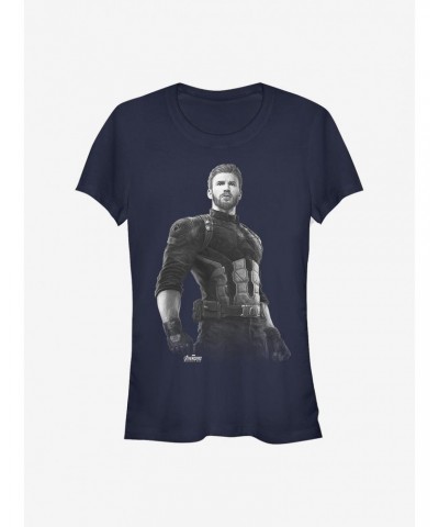 Marvel Captain America Fierce Pose Girls T-Shirt $11.21 T-Shirts