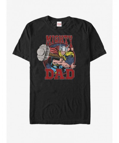 Marvel Father's Day Thor Mighty Dad Hammer T-Shirt $8.37 T-Shirts