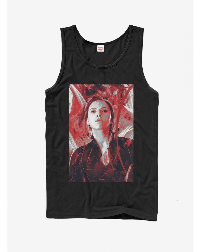 Marvel Avengers: Endgame Black Widow Red Painted Tank Top $11.95 Tops