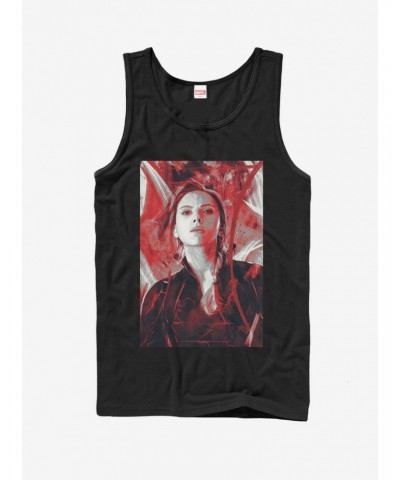 Marvel Avengers: Endgame Black Widow Red Painted Tank Top $11.95 Tops