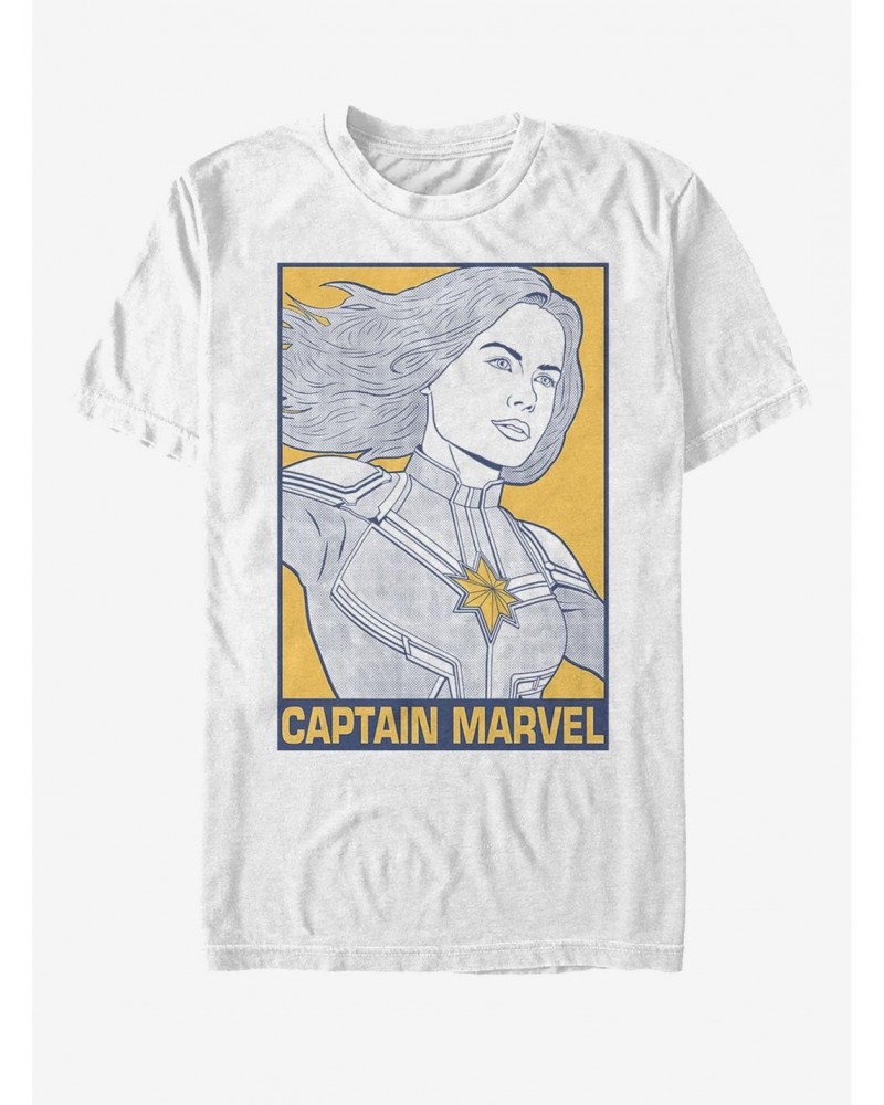 Marvel Captain Marvel Pop Captain Marvel T-Shirt $9.32 T-Shirts