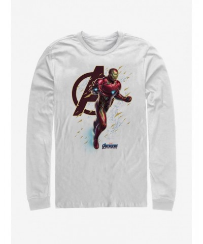 Marvel Avengers: Endgame Suit Flies White Long-Sleeve T-Shirt $14.15 T-Shirts