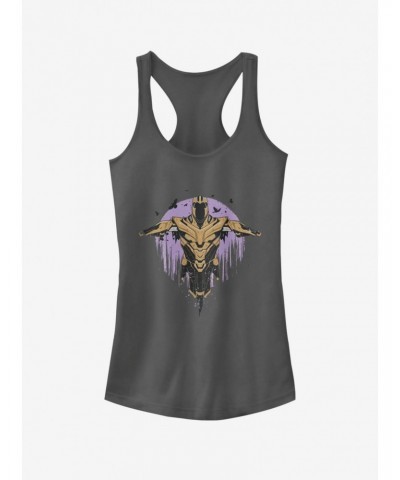 Marvel Avengers: Endgame Scarecrow Thanos Girls Charcoal Grey Tank Top $11.70 Tops