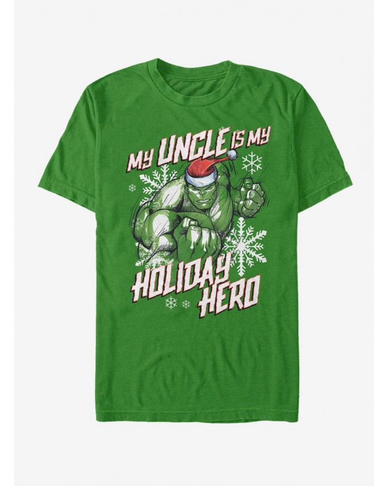 Marvel Hulk Holiday Uncle Hulk T-Shirt $10.28 T-Shirts