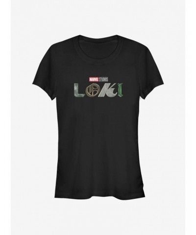 Marvel Loki Logo Girls T-Shirt $7.72 T-Shirts