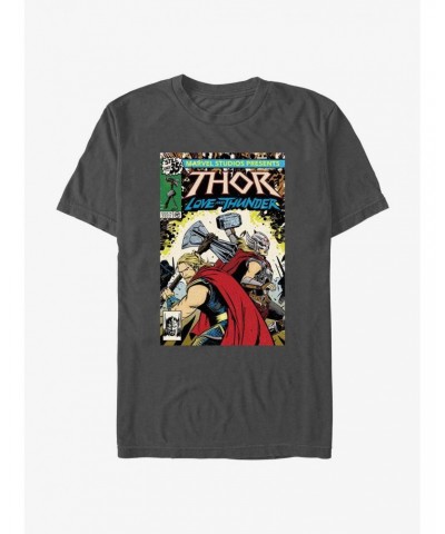 Marvel Thor Love And Thunder Comic Book Cover T-Shirt $10.76 T-Shirts