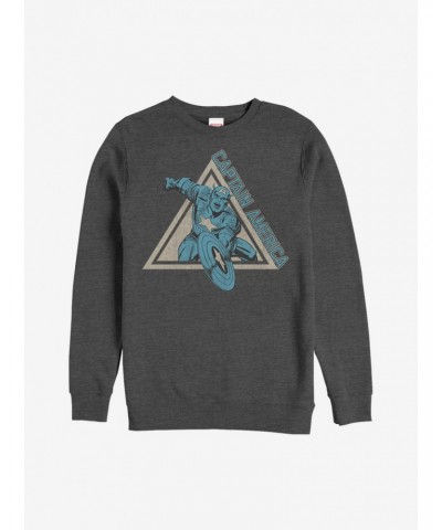Marvel Triangle Captain America Sweatshirt $15.13 Sweatshirts