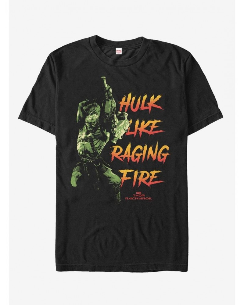 Marvel Hulk Raging Fire T-Shirt $10.52 T-Shirts