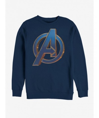 Marvel Avengers Endgame Blue Logo Sweatshirt $12.92 Sweatshirts
