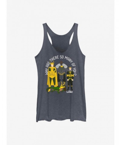 Marvel Loki Why Are There So Many Of You? Girls Tank $10.36 Tanks
