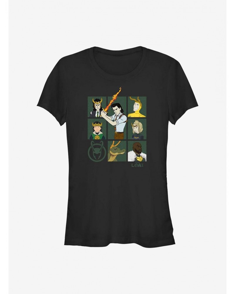 Marvel Loki Cartoon Loki's Girls T-Shirt $7.47 T-Shirts